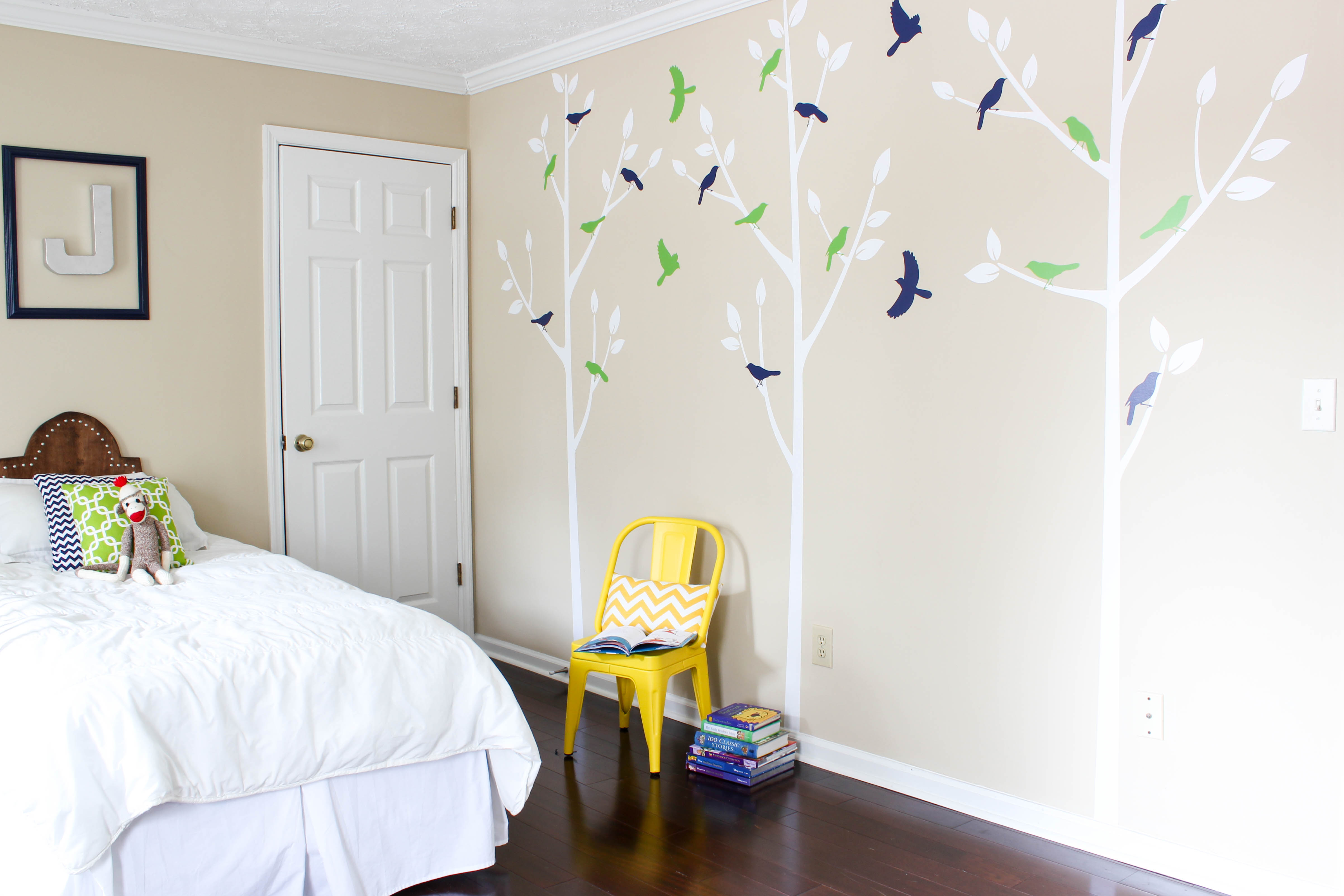 Boys Room with Wall Decals