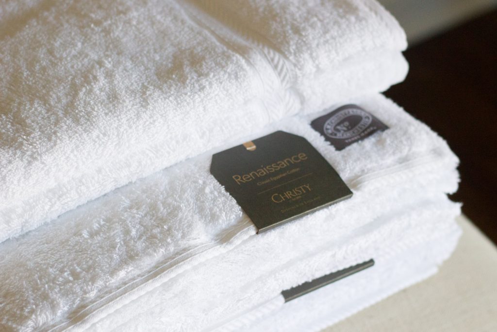 Christy Renaissance towels from Christy Linens are so soft, durable, absorbent, and perfect for guests!