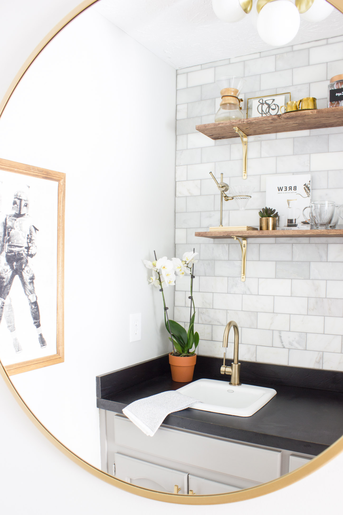 Coffee Bar Makeover: One Room Challenge Reveal! - Erin Spain