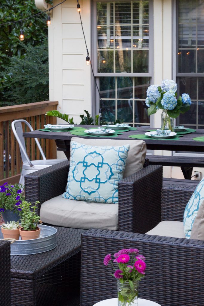 Check out this deck makeover featuring furniture from Leisure Made!