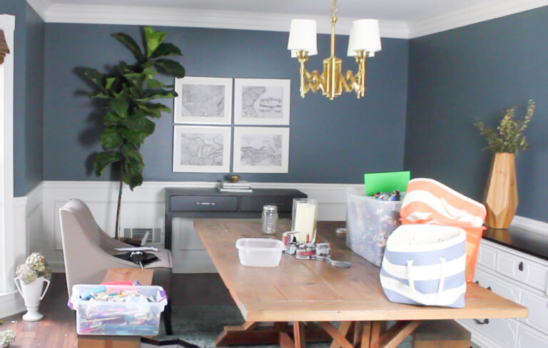 Modern Dining Room Makeover - Erin Spain