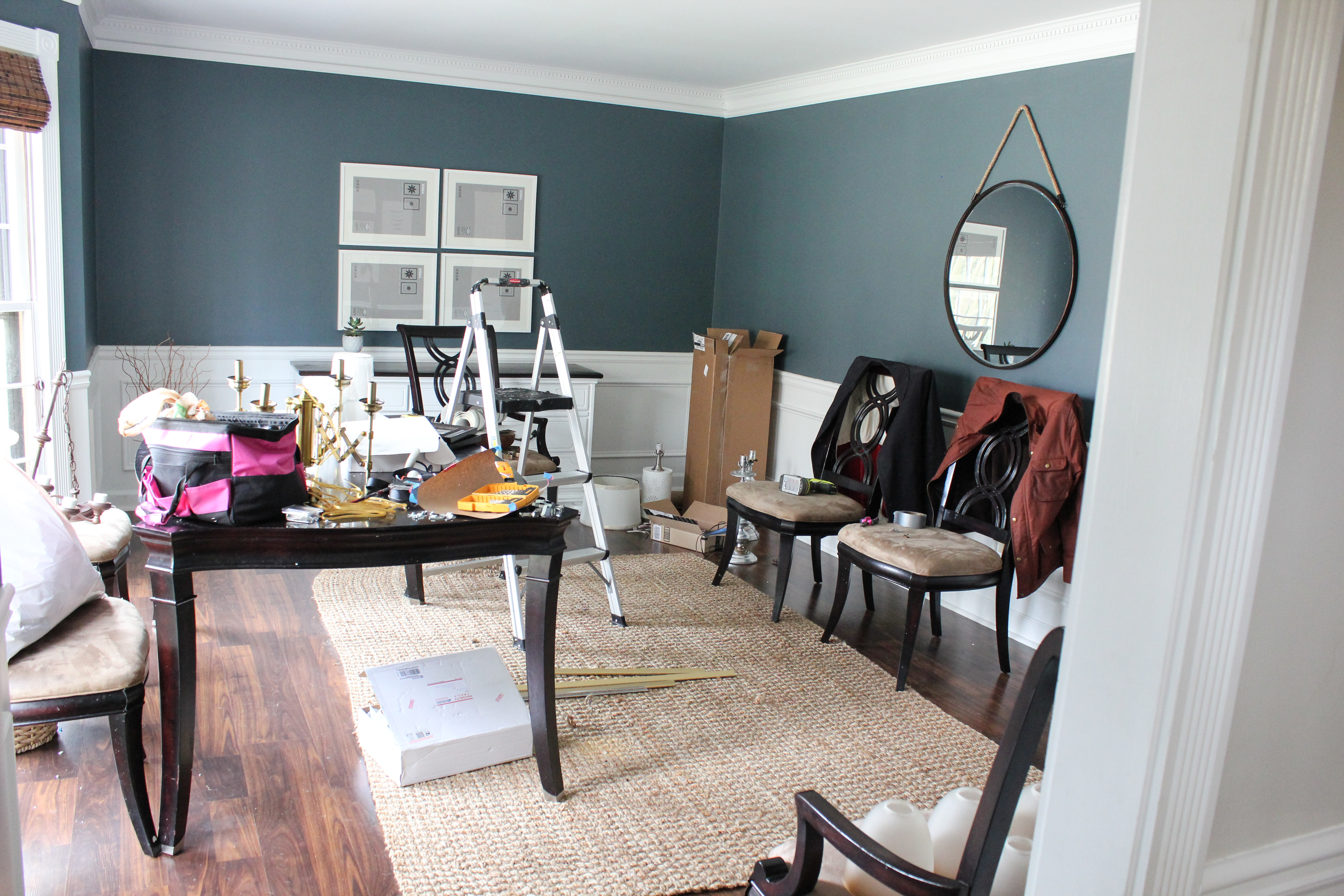 A behind the scenes look at our dining room makeover.