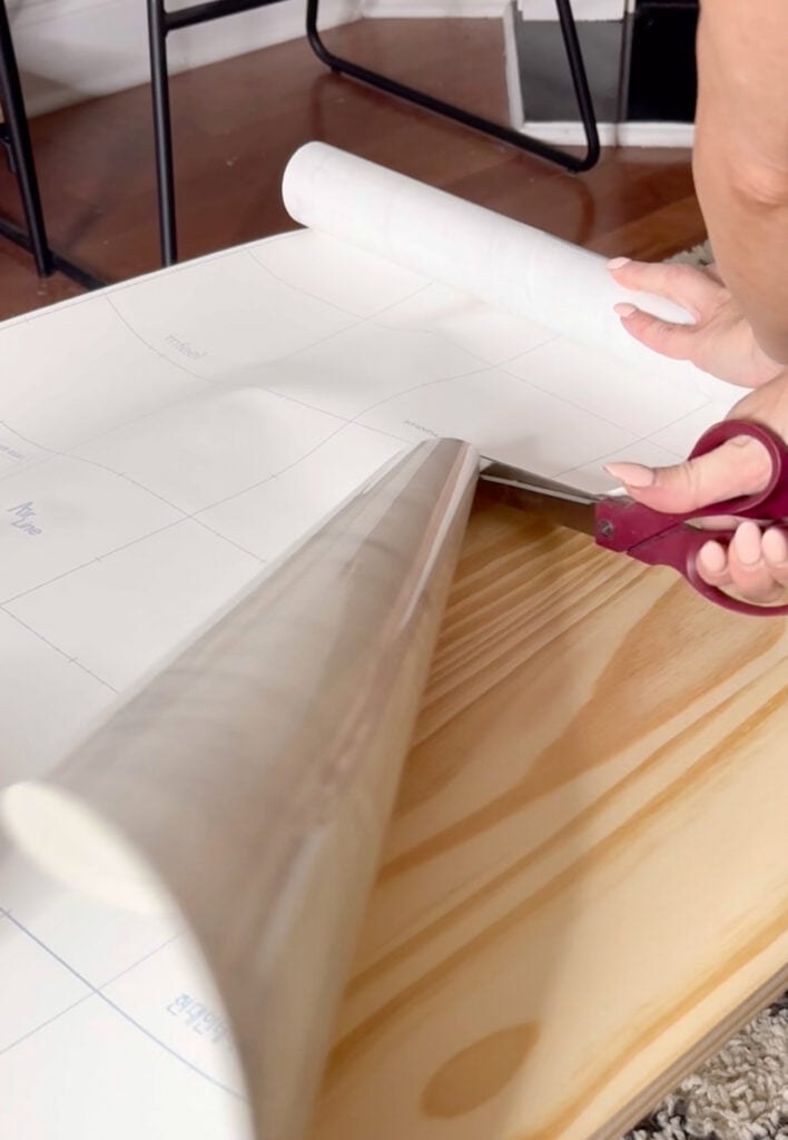 How to make a DIY faux marble coffee table
