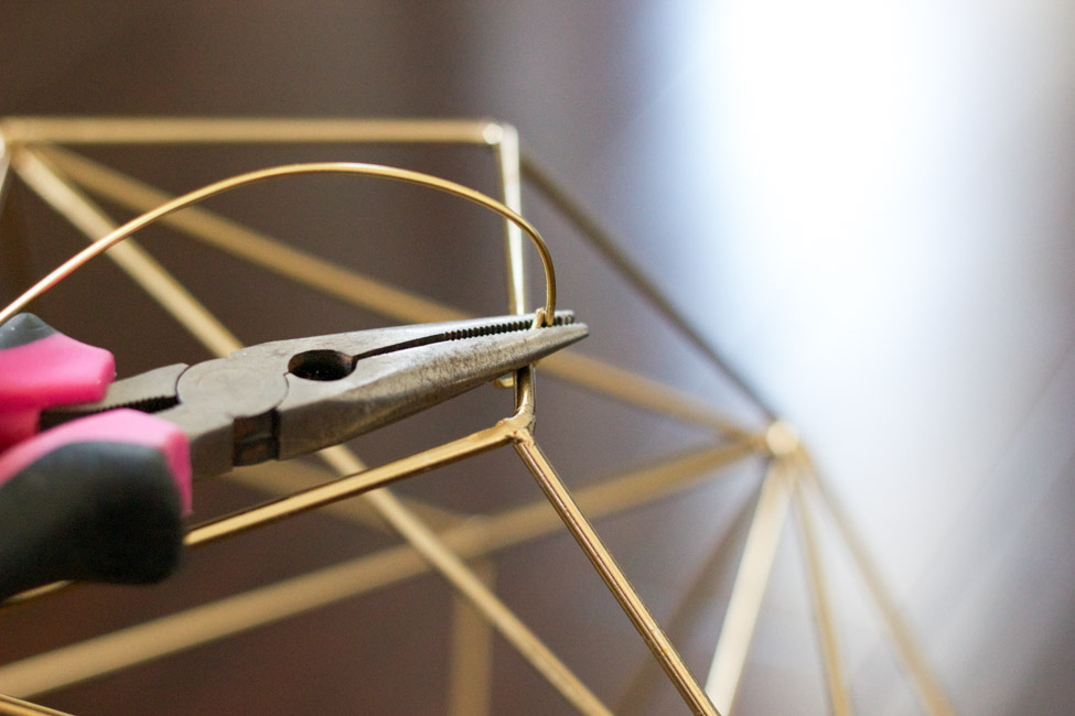 DIY Geometric Pendant Light Erin Spain