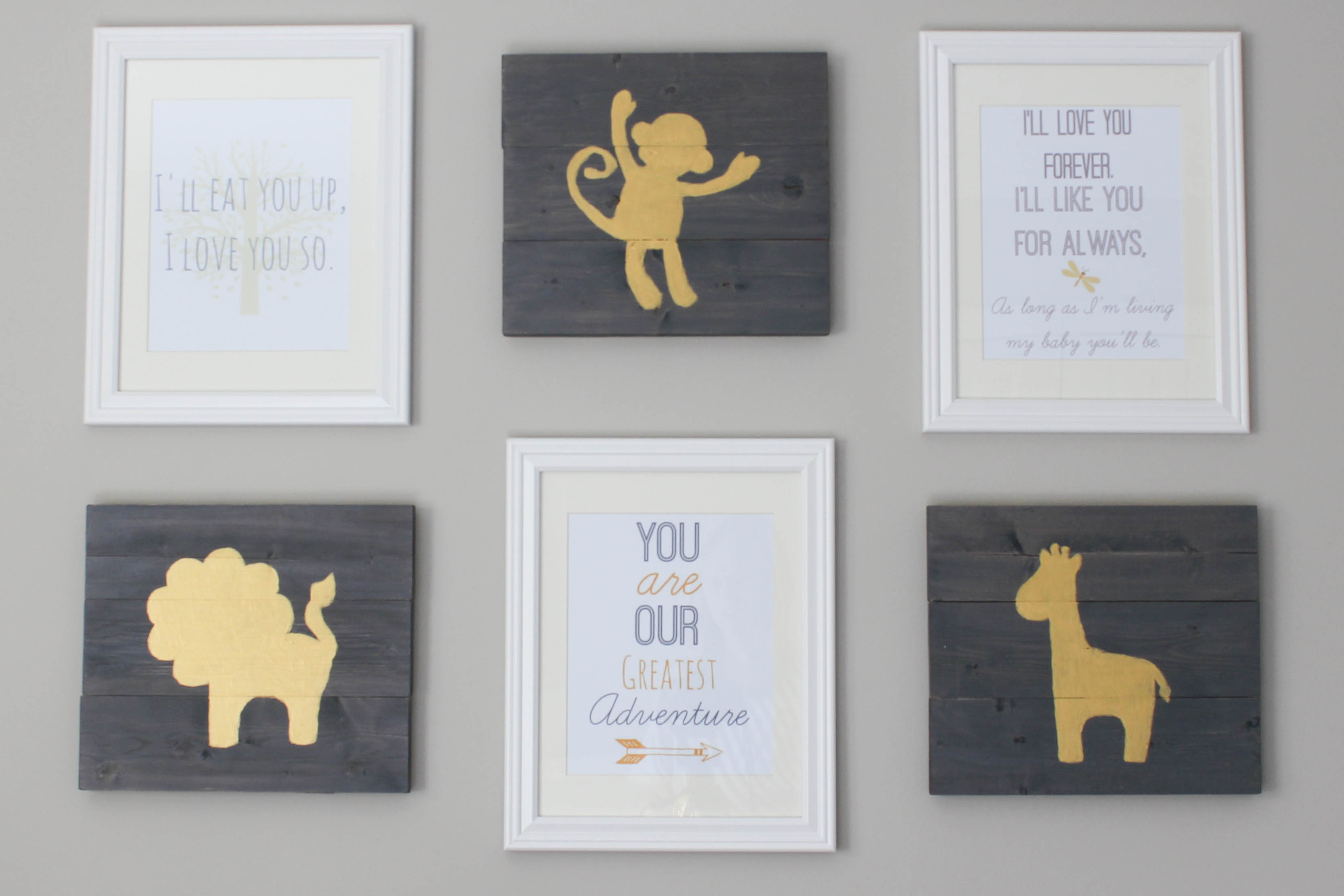 DIY Hand Painted Nursery Art Tutorial