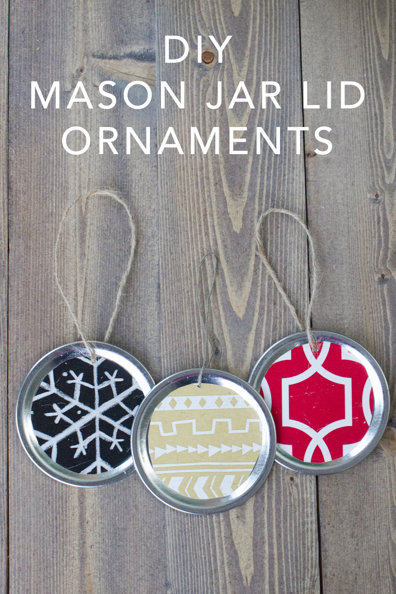 Mason Jar Lid Ornaments Erin Spain