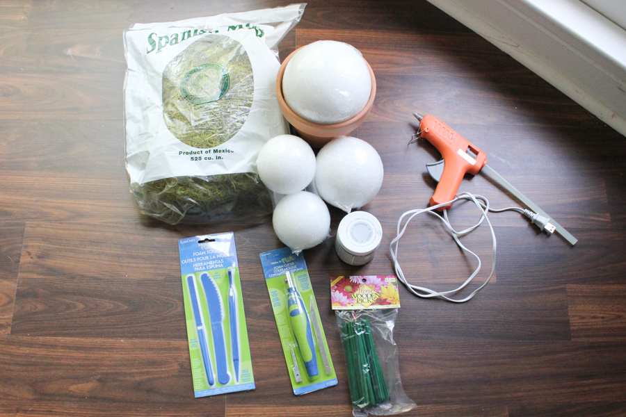 How to Make a DIY Moss Topiary - Erin Spain