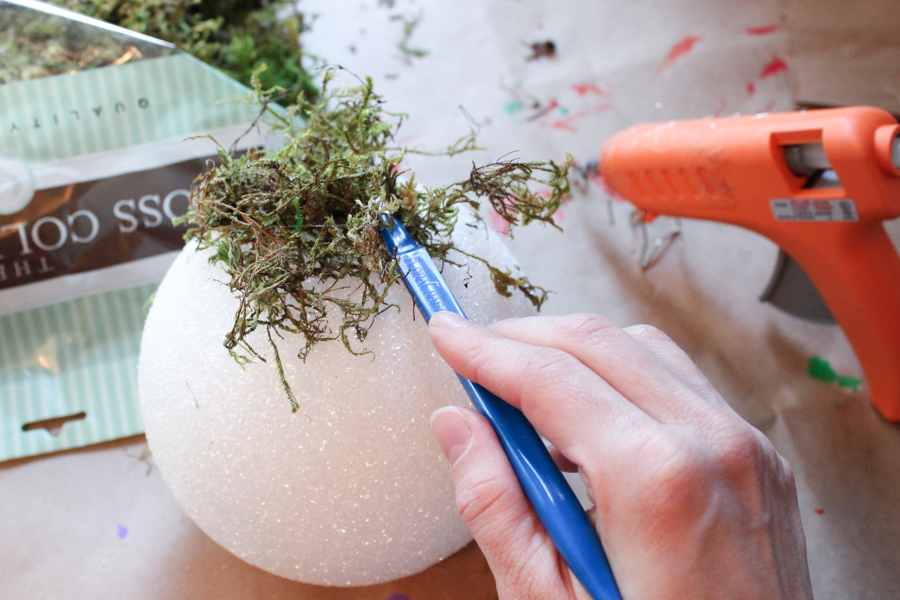 How to Make a DIY Moss Topiary Erin Spain