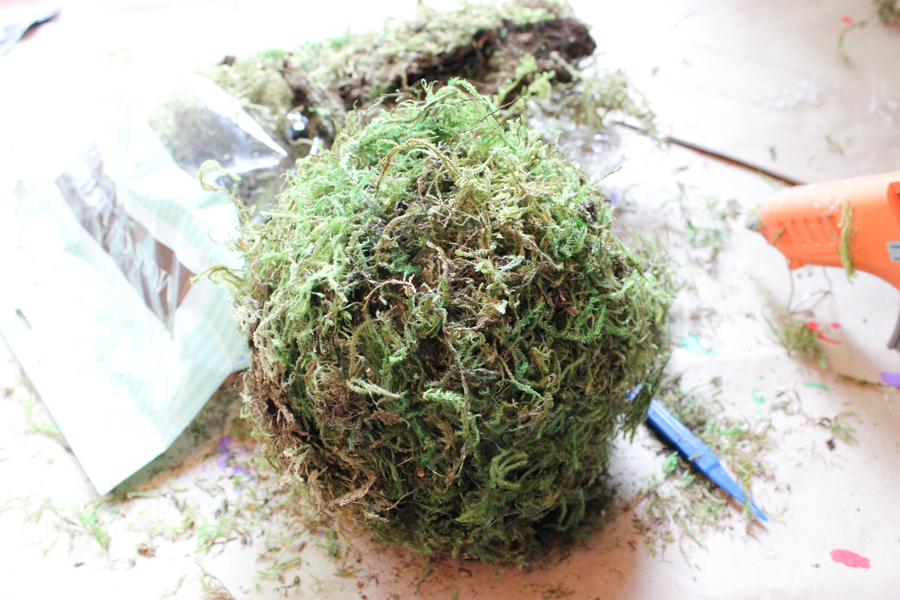 How to Make a DIY Moss Topiary - Erin Spain