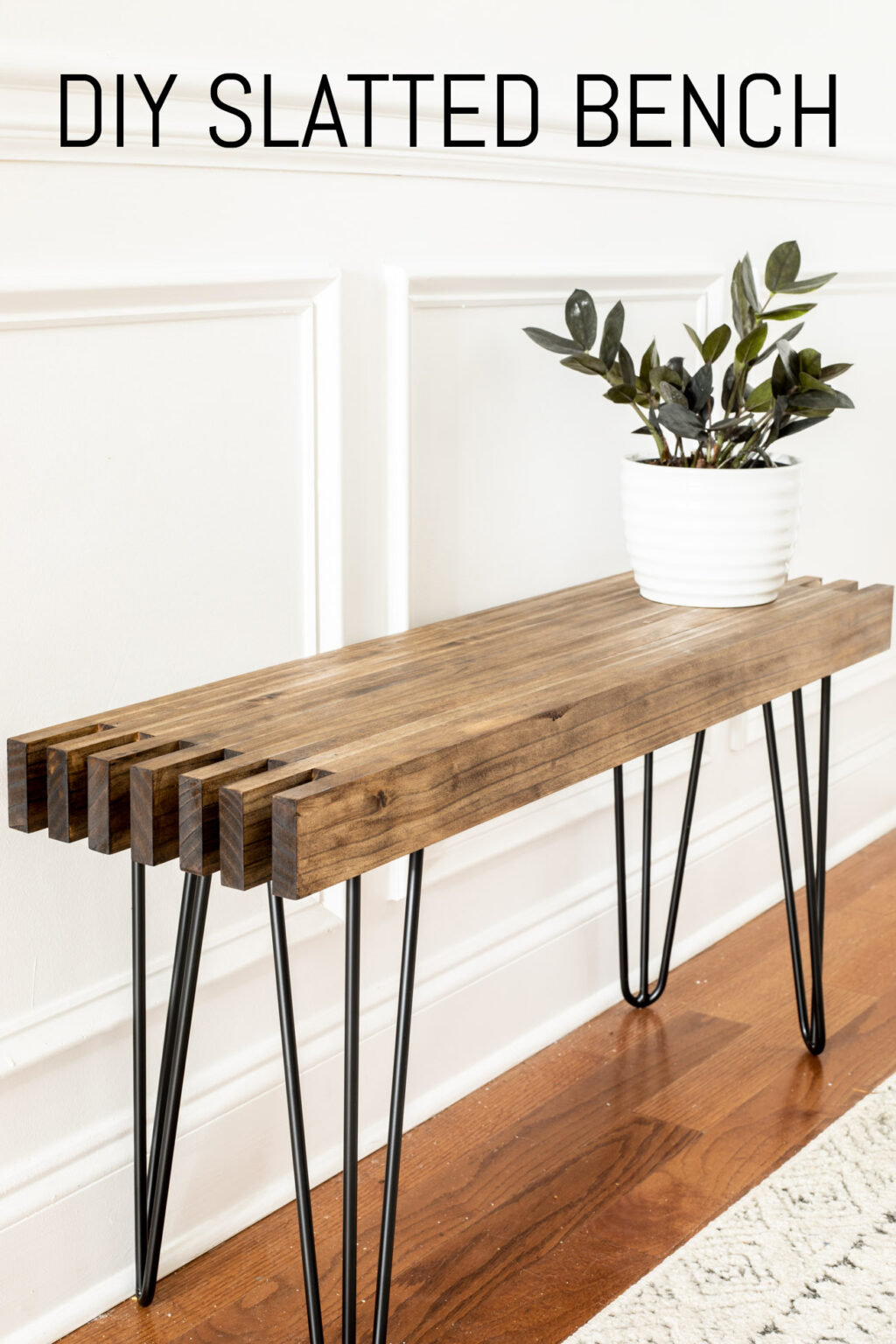 DIY Slatted Bench Erin Spain