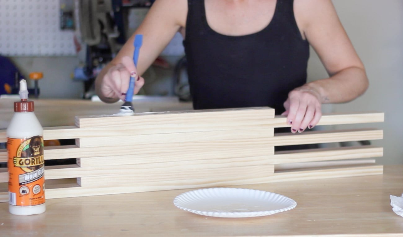 DIY Slatted Coffee Table with Hairpin Legs - Erin Spain