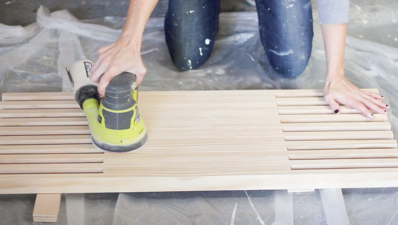 DIY Slatted Coffee Table with Hairpin Legs - Erin Spain