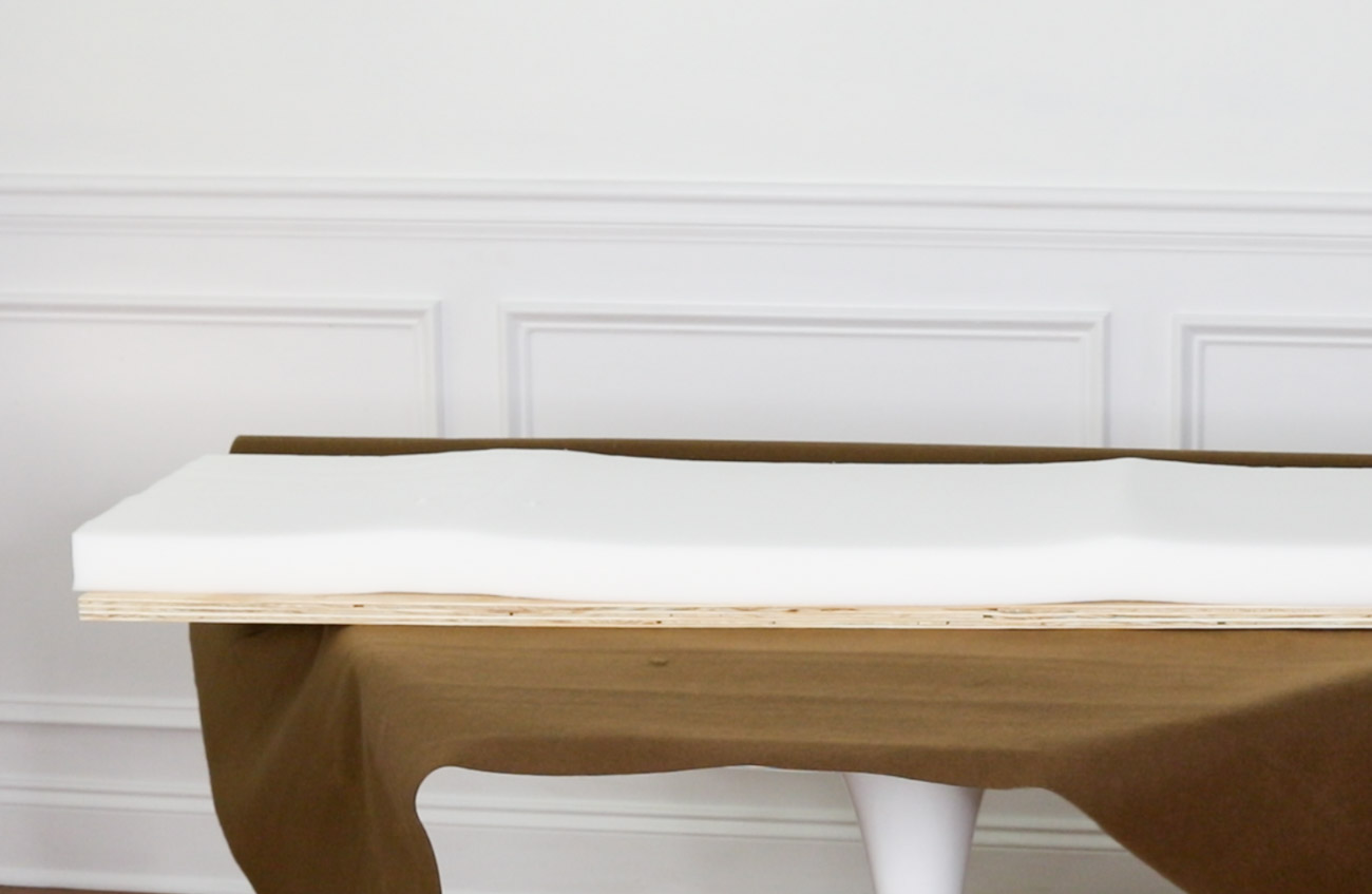 Easy DIY Faux Leather Upholstered Bench in Under an Hour Erin Spain