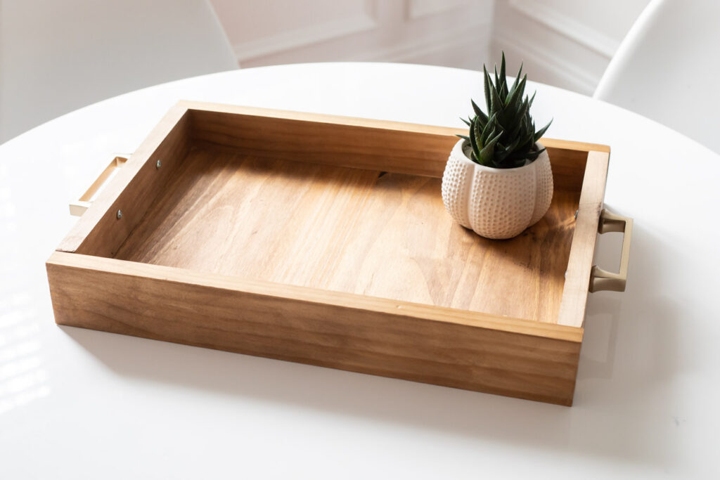 DIY wooden tray