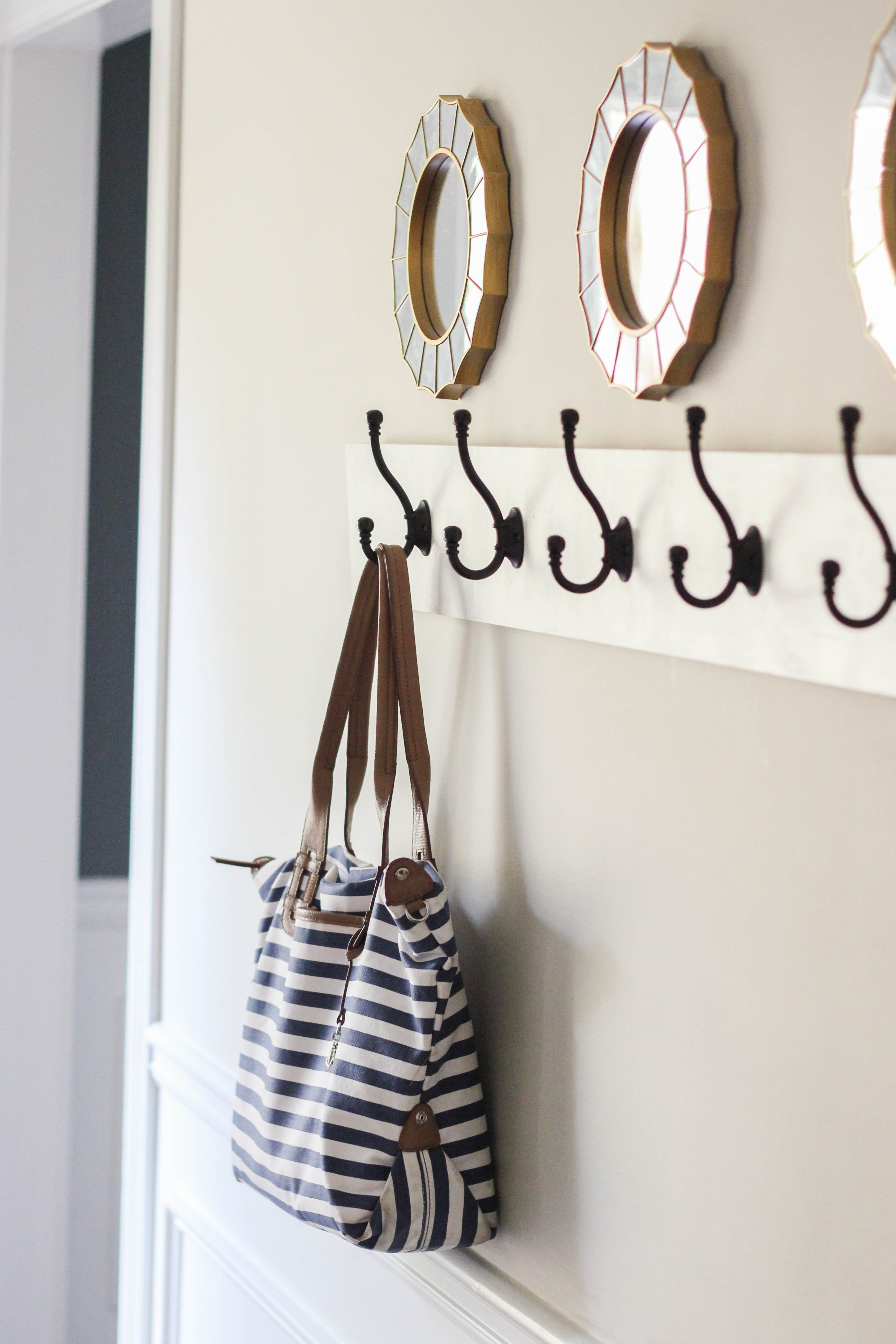 How to build a wall mounted coat rack.