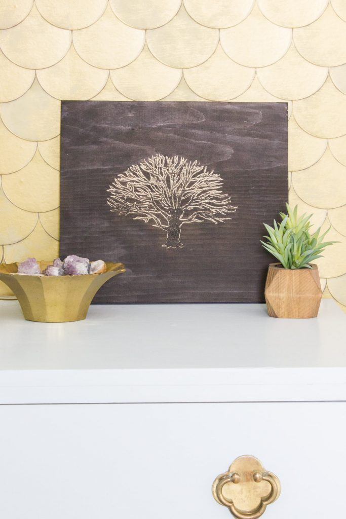 This blogger used the Dremel Stylo+ craft tool to make this cool wooden carved tree art!
