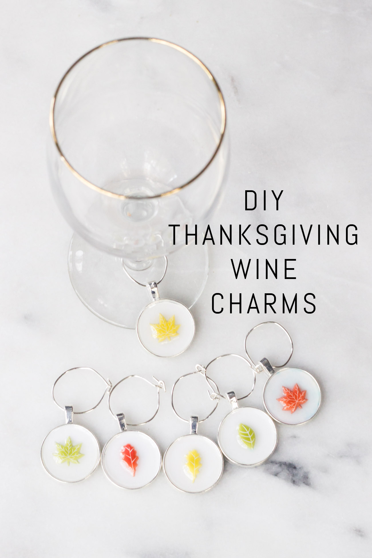 Thanksgiving Wine Charms Erin Spain