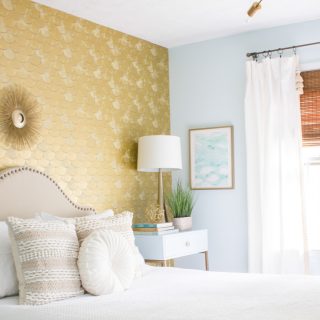 Check out this guest room makeover for the FrogTape® Paintover Challenge™! The before and after is dramatic.