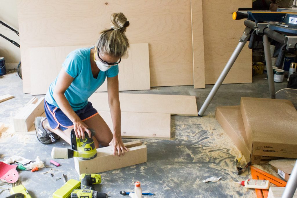 Learn how to build a DIY Plywood Desk! All it takes is a few basic tools and materials.