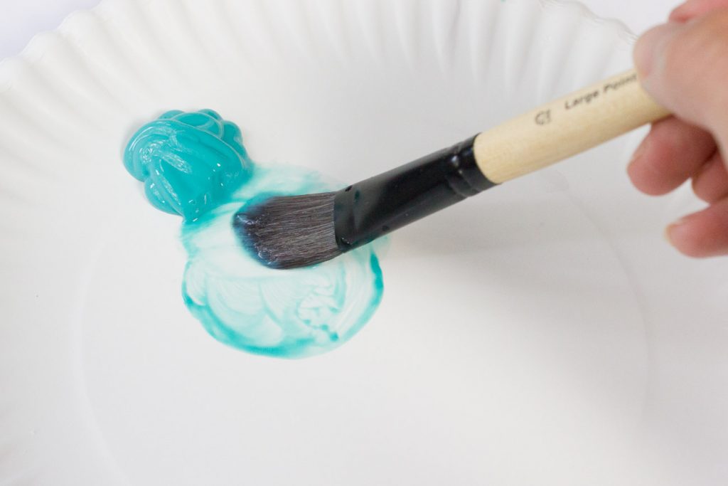 Learn to make a DIY watercolor brushstroke vase using new FolkArt Watercolor Acrylic Paint!