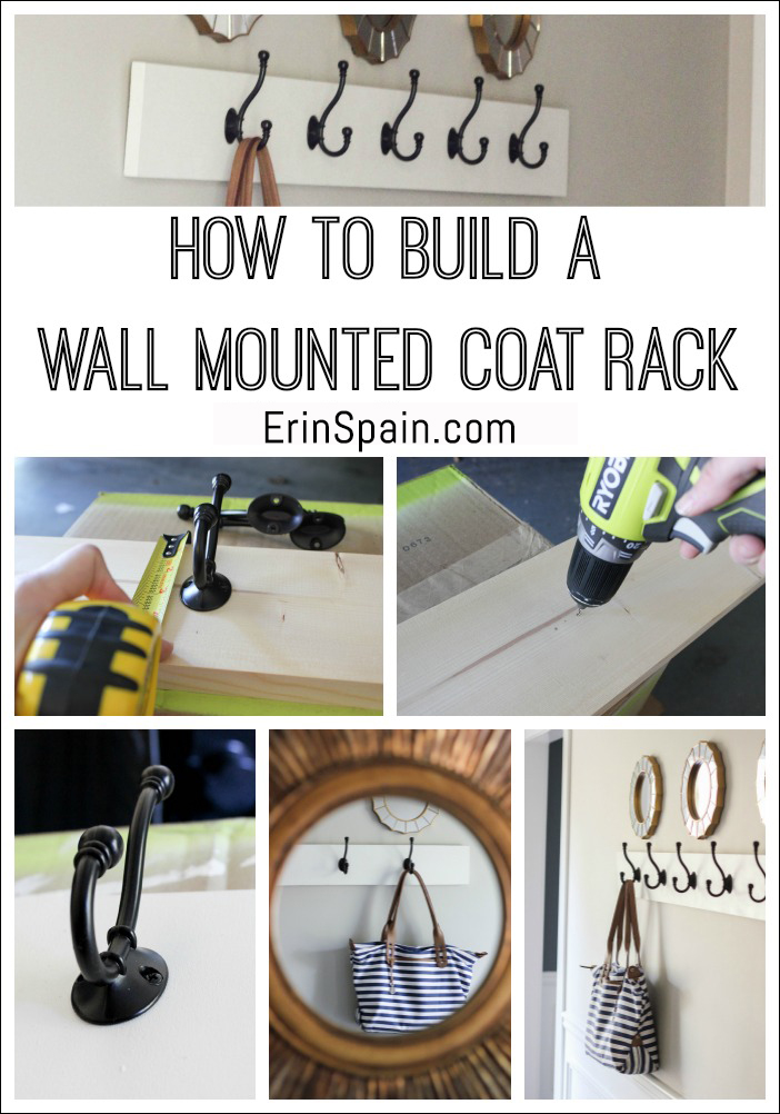 How To Build A Wall Mounted Coat Rack, Diy Wall Coat Hanger