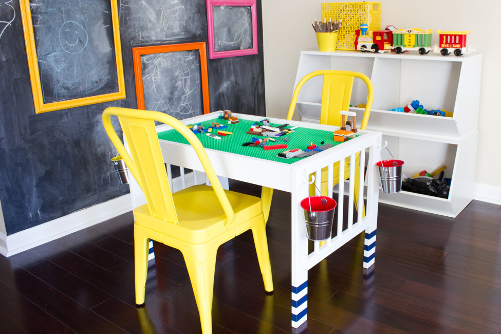 A DIY IKEA Hack: changing table transformed into LEGO table