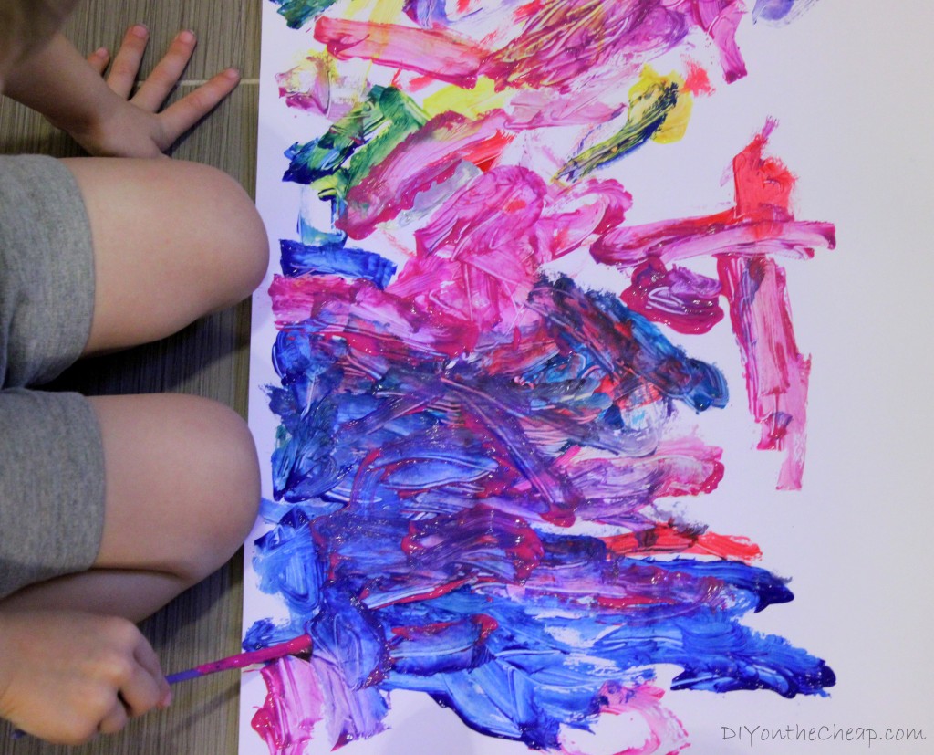 Kids' Art Abstract Painting Erin Spain