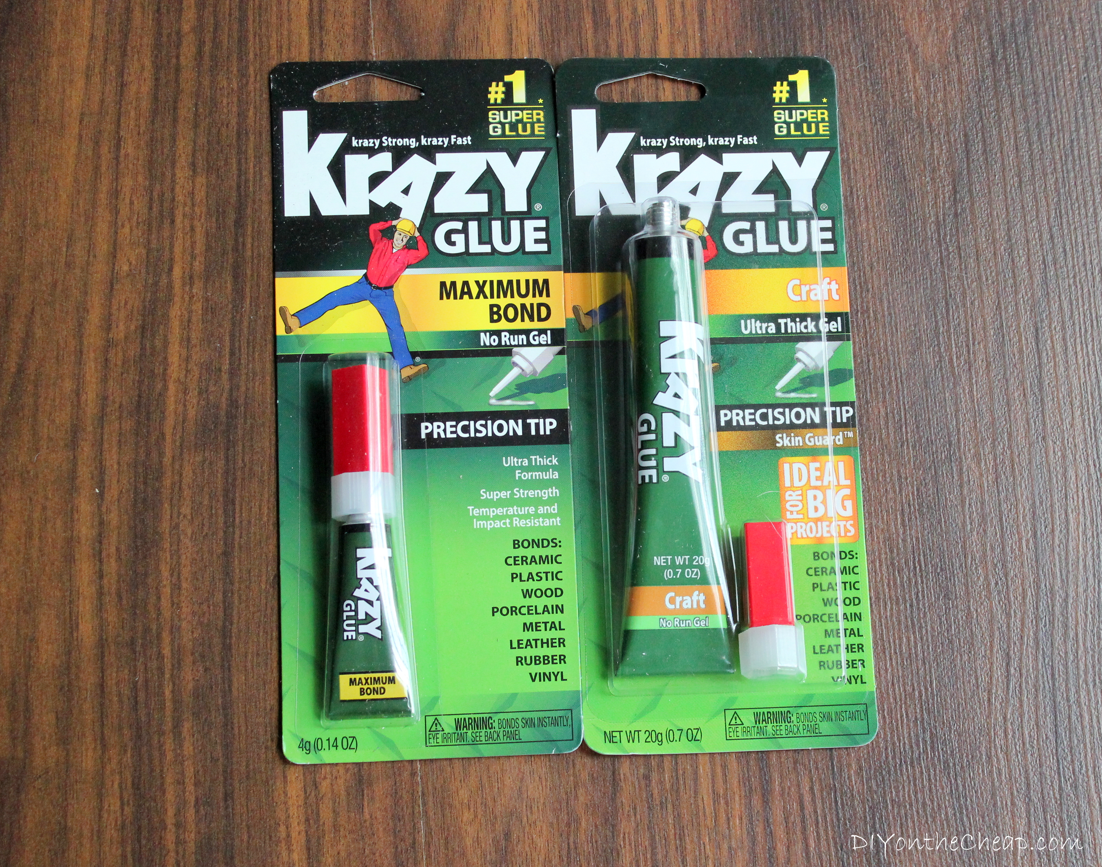 Household repairs are easy with Krazy Glue!