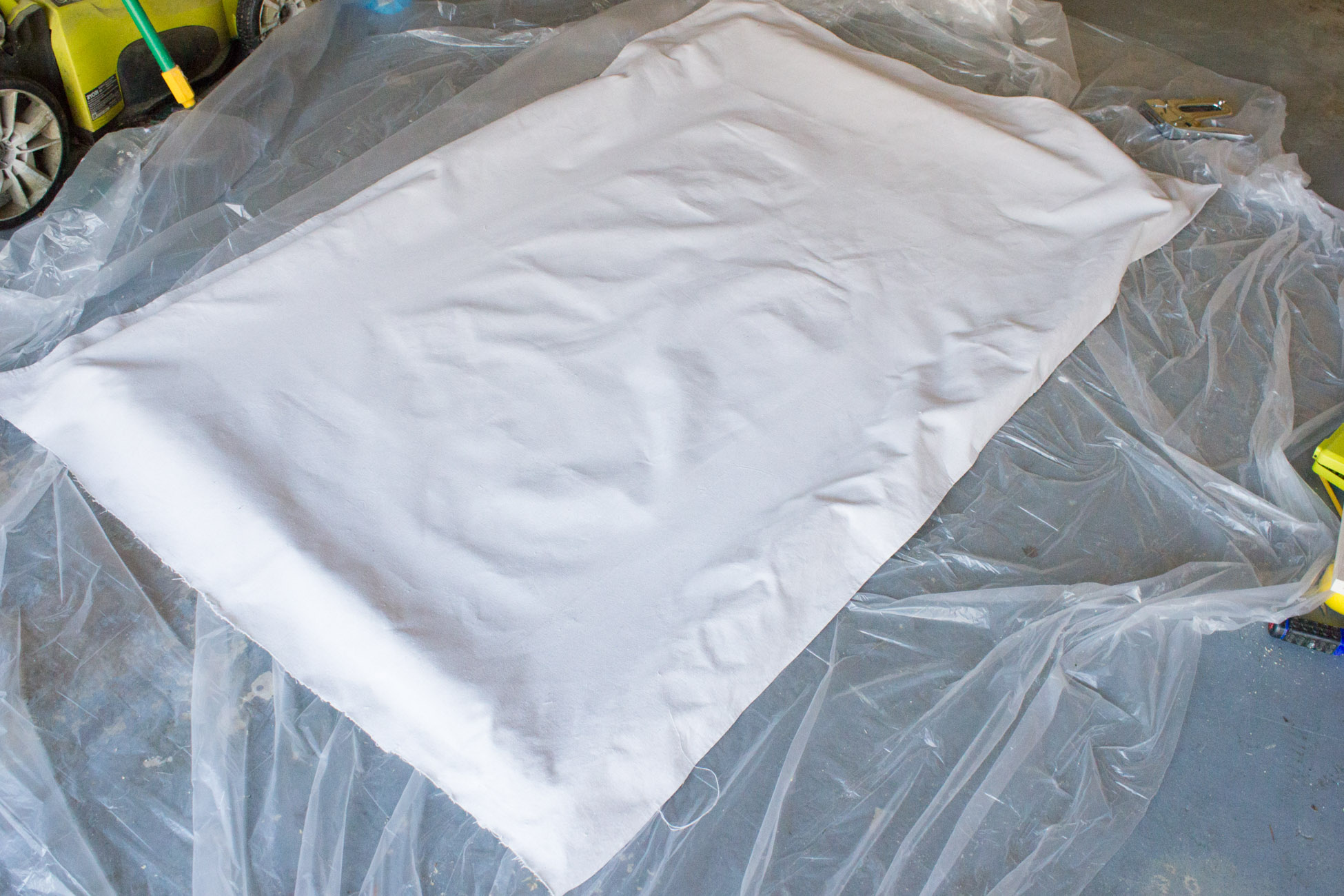 LargeScale Abstract Art on a DIY Drop Cloth Canvas Erin Spain