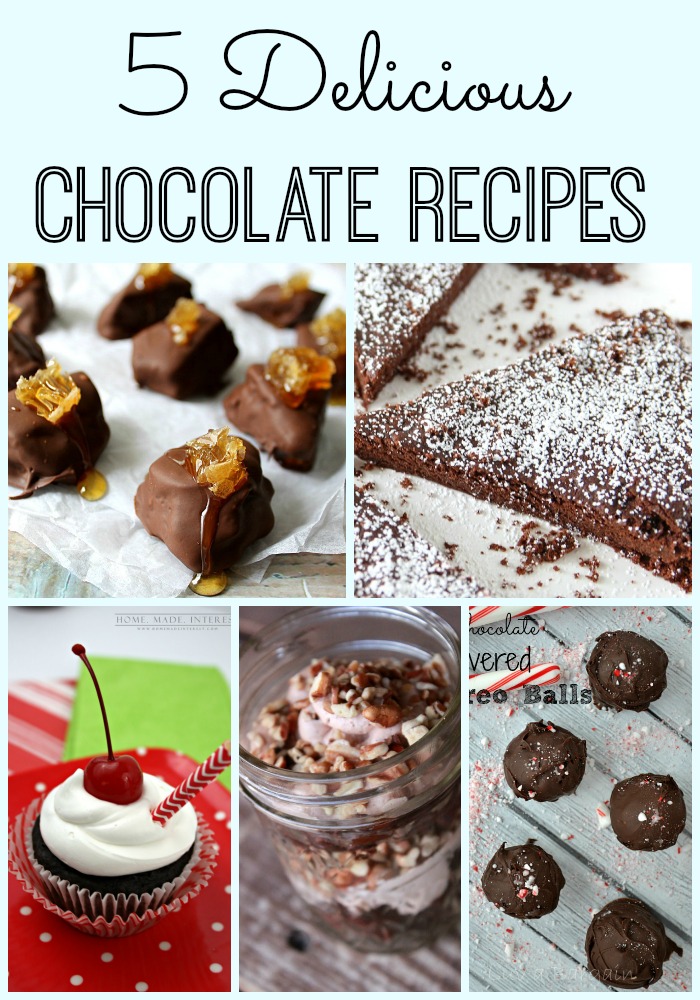 5 Delicious Chocolate Recipes + a link party!