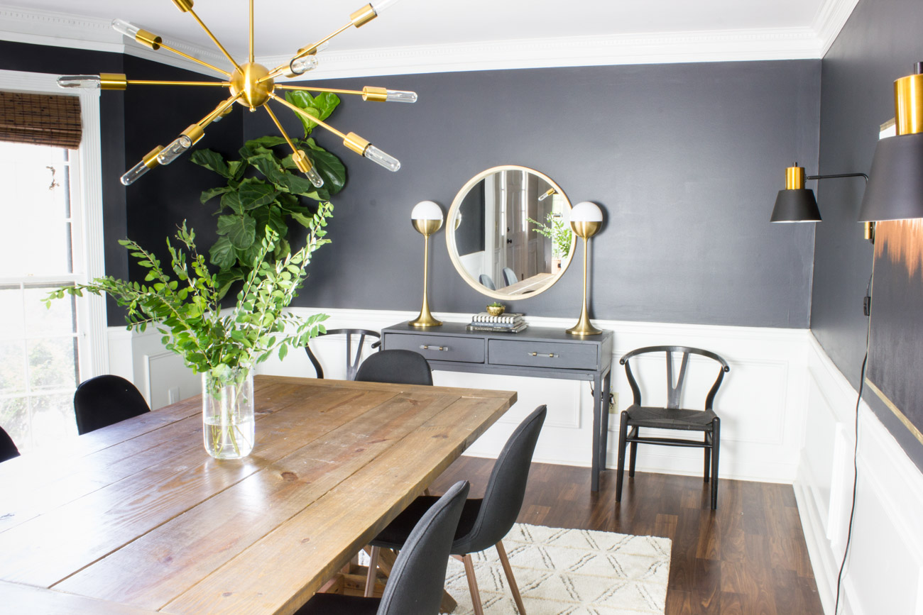 Modern Dining Room Makeover - Erin Spain