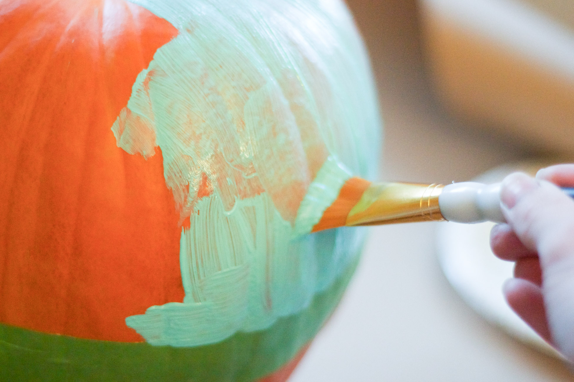 Paint Dipped Pumpkin Tutorial Erin Spain