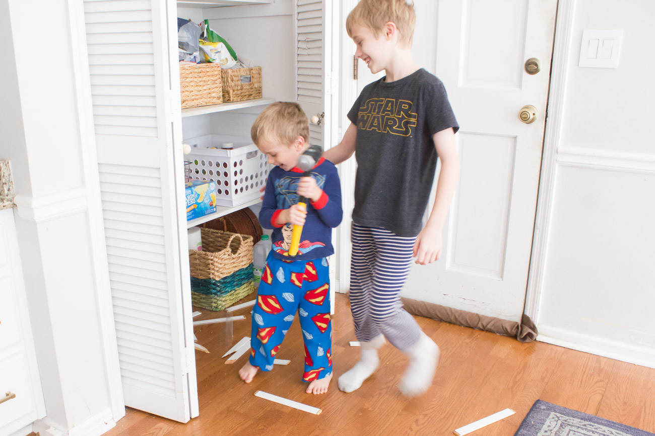 Replacing Our BiFold Pantry Doors (Demo Fun and a Before & After