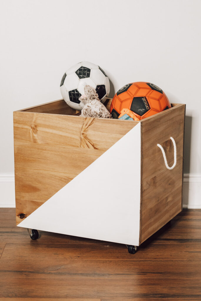 DIY rolling toy bin