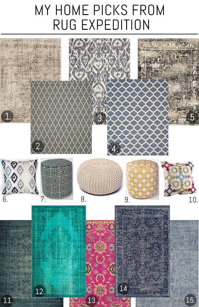 Check out these home picks from Rug Expedition! They have so many gorgeous rugs to choose from, plus accessories like pillows and poufs!