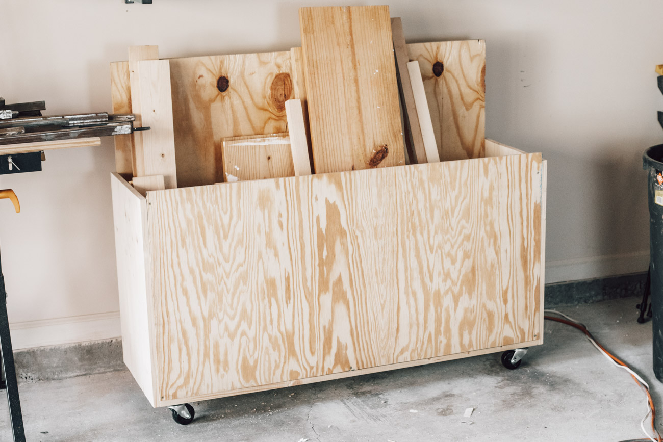 DIY Scrap Wood Storage Cart Erin Spain