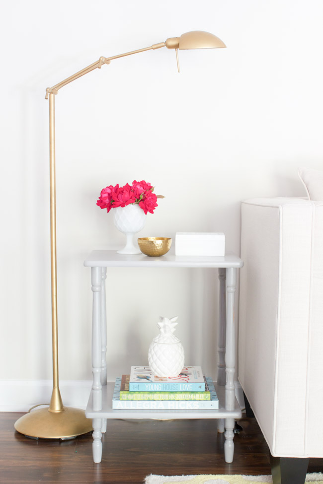 This side table makeover with FolkArt Milk Paint is stunning! I love breathing new life into old pieces, and this makeover did just that.
