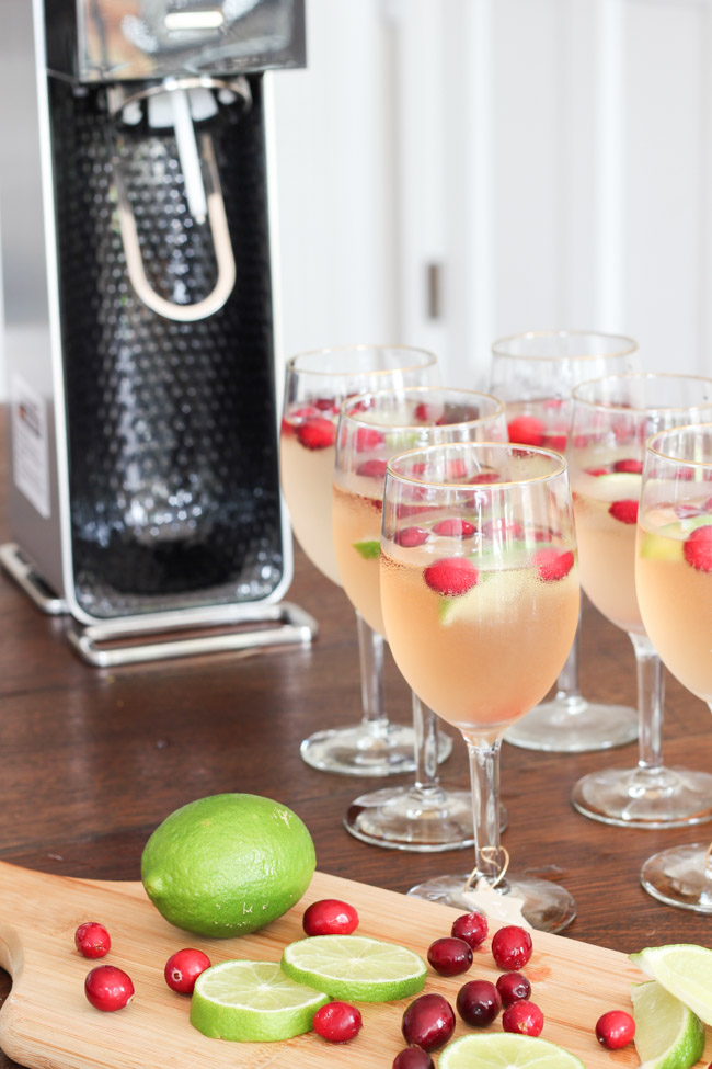 Cranberry Raspberry Lime Mocktails & DIY Monogram Wine Glass Charms ...