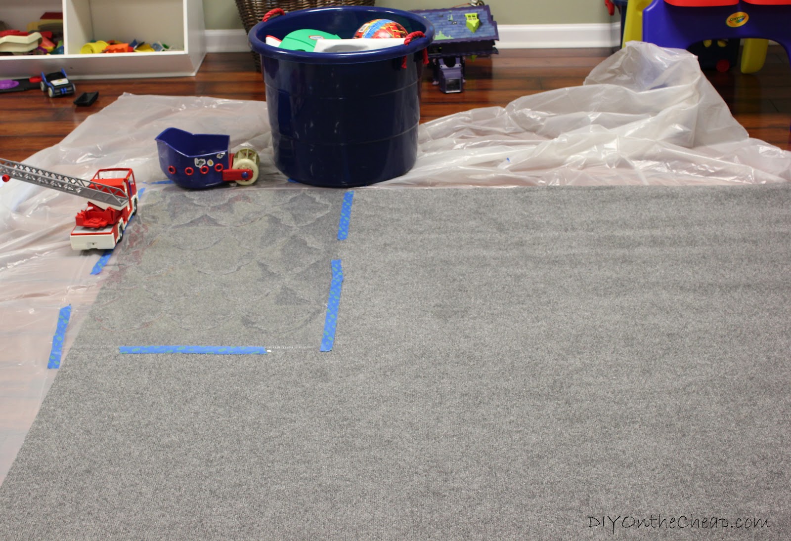 How to Stencil a Rug {on the cheap} Erin Spain