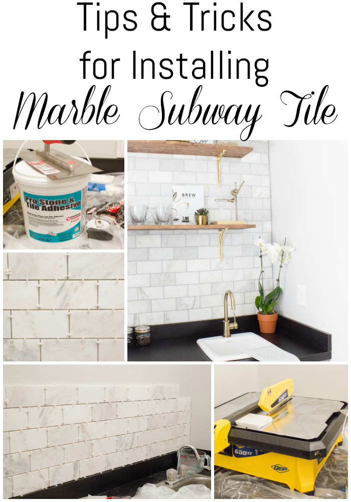 This is SO helpful! If you're thinking of installing marble subway tile, this list of tiling tips are a MUST read!